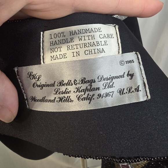 Vintage Original Bells & Bags Designed By Leslie Kaplan Snake Hand Beaded Belt - Picture 11 of 11